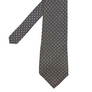 American Traditions Green Paisley Silk Tie Classic Business Mens One Size